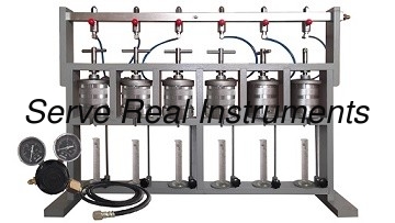 6-Gang Middle Pressure Filter Press, Drilling Fluids Test Instrument